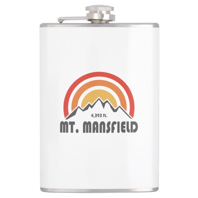 Mt. Mansfield Hip Flask (Front)