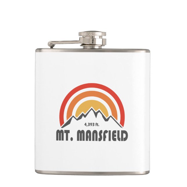 Mt. Mansfield Hip Flask (Front)