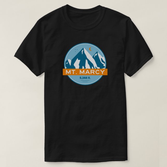 Mt. Marcy New York Stars Moon T-Shirt (Design Front)