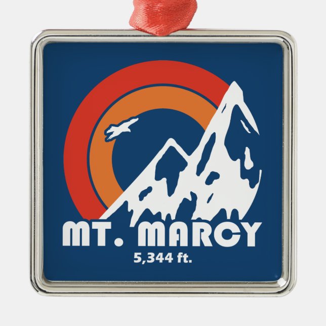 Mt. Marcy Sun Eagle Metal Tree Decoration (Front)