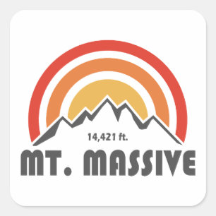 Mt. Massive Square Sticker