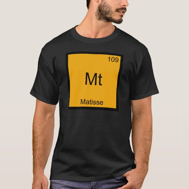 Mt - Matisse Funny Chemistry Element Symbol Tee (Front)