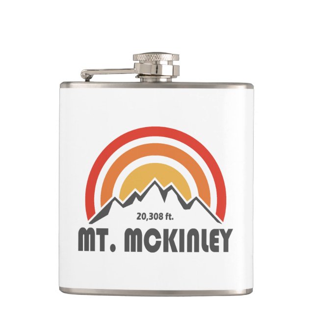 Mt. McKinley Alaska Hip Flask (Front)