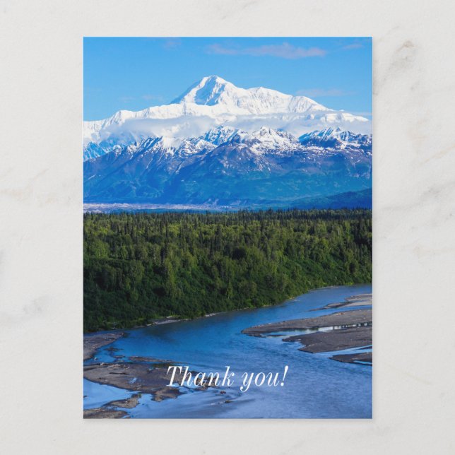 Mt. McKinley Alaska Postcard (Front)