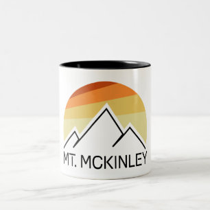 Mt. McKinley Alaska Retro Two-Tone Coffee Mug
