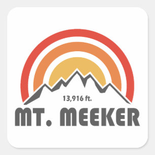 Mt. Meeker Colorado Square Sticker
