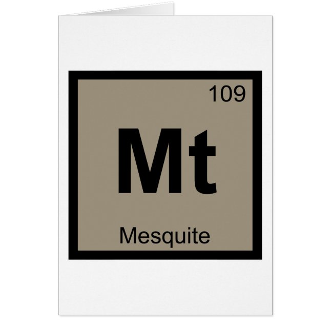 Mt - Mesquite Texas BBQ Chemistry Periodic Table (Front)