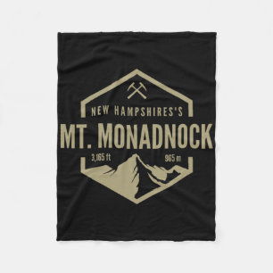 Mt. Monadnock Mountain Travel Fleece Blanket