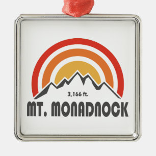 Mt. Monadnock New Hampshire Metal Tree Decoration