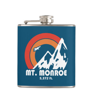 Mt. Monroe New Hampshire Sun Eagle Hip Flask