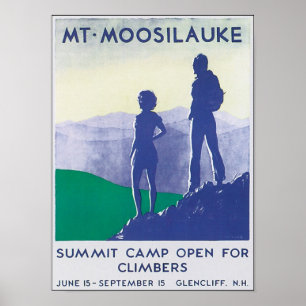 Mt. Moosilauke Vintage Travel Poster