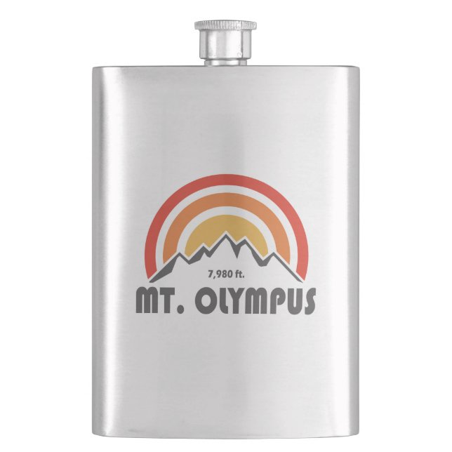 Mt. Olympus Hip Flask (Front)