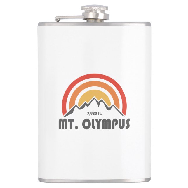 Mt. Olympus Hip Flask (Front)