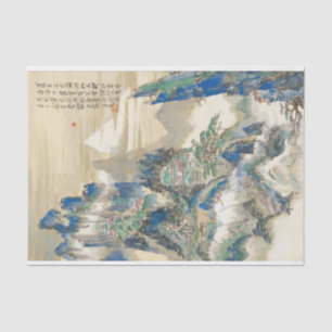 Mt.Penglai (Mountain of Immortals) by Tomita Keise Tissue Paper