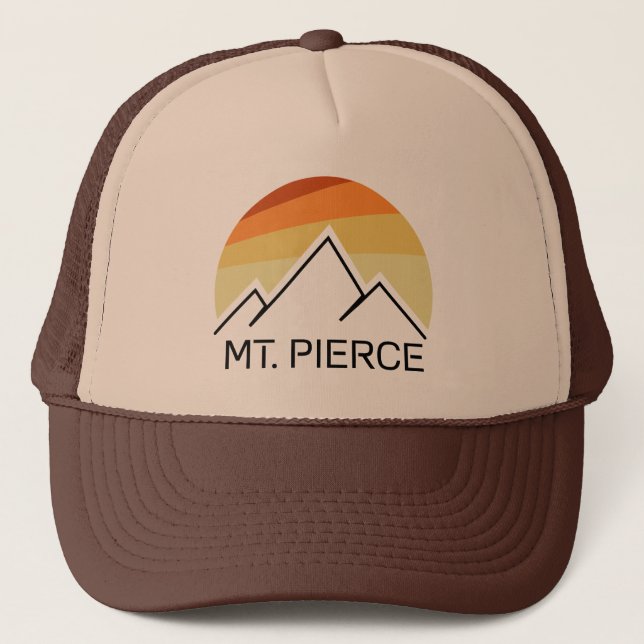 Mt. Pierce New Hampshire Retro Trucker Hat (Front)