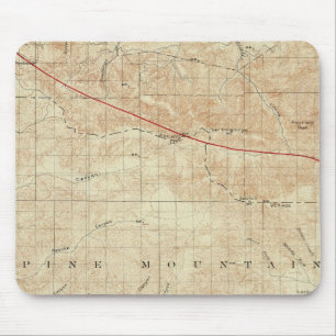Mt Pinos quadrangle showing San Andreas Rift Mouse Mat
