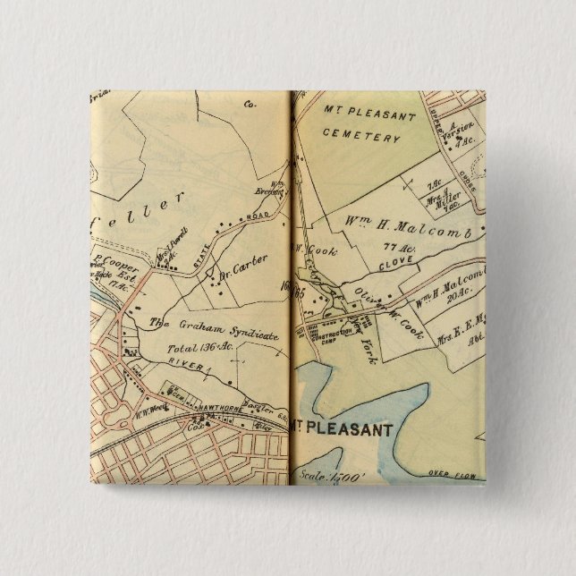Mt. Pleasant, New York 2 15 Cm Square Badge (Front)