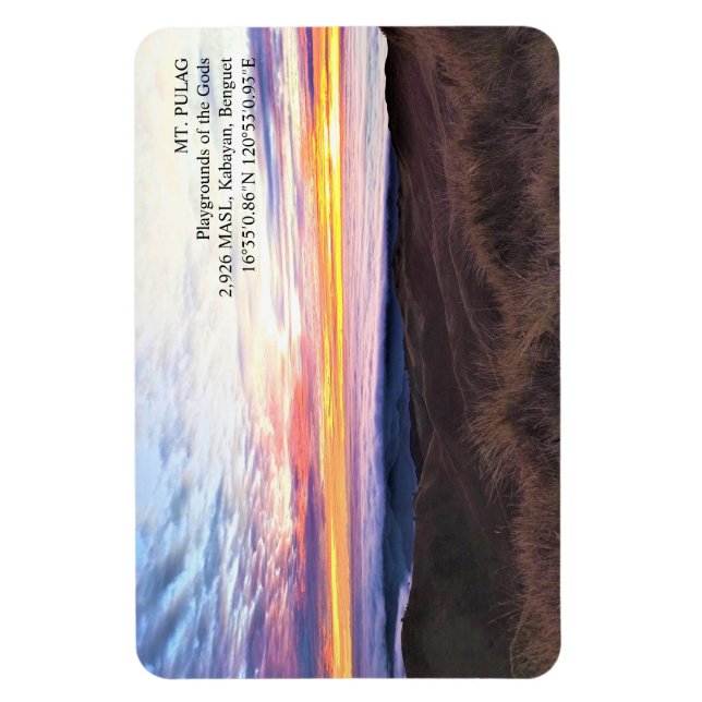 Mt. Pulag, The Playground of the Gods Ref Magnet (Vertical)