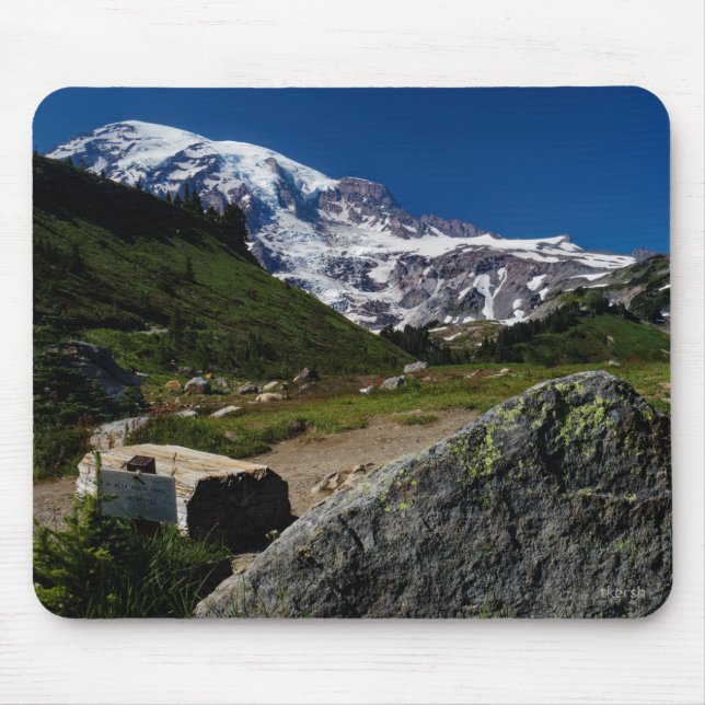 Mt Rainer Skyline Trail Mousepad (Front)