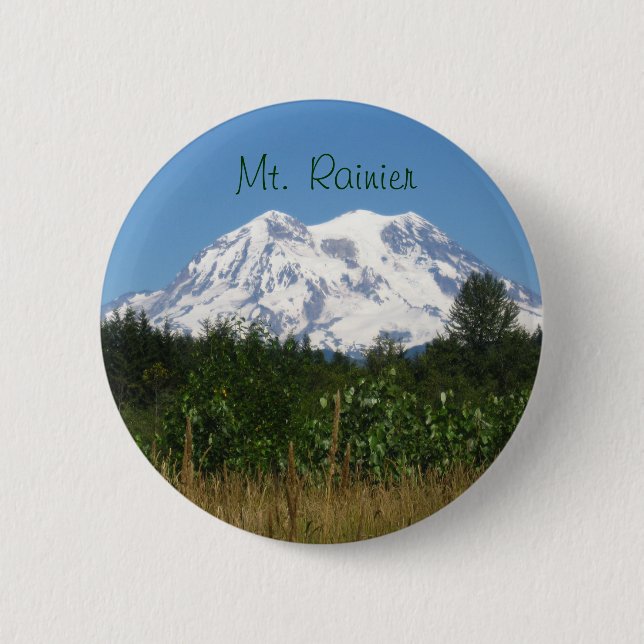 Mt. Rainier 6 Cm Round Badge