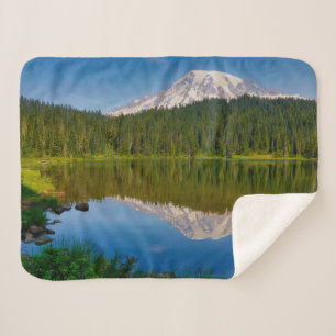 Mt. Rainier and Reflection Lake Sherpa Blanket