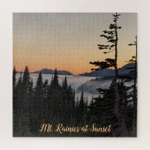 Mt. Rainier at Sunset