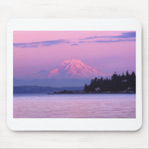Mt. Rainier at Sunset, Washington State. Mouse Mat