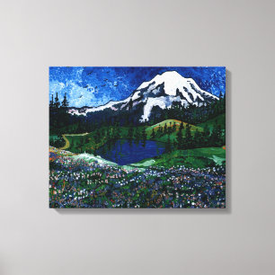 Mt Rainier Canvas Print