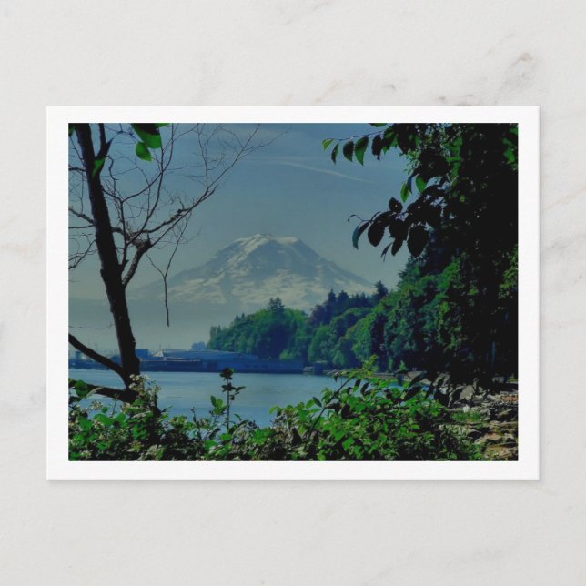 Mt. Rainier from Owen Beach Postcard (Front)