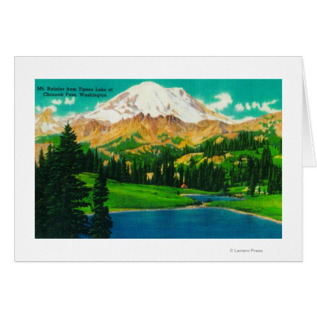 Mt. Rainier from Tipsoo Lake at Chinook Pass (Front Horizontal)