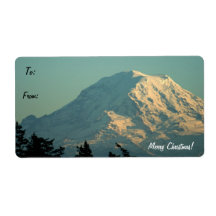 Mt. Rainier Gift Tag Label