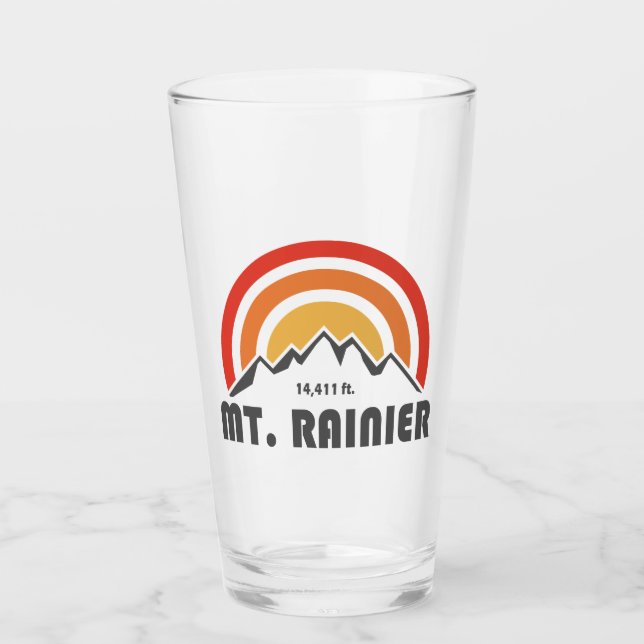 Mt. Rainier Glass (Front)