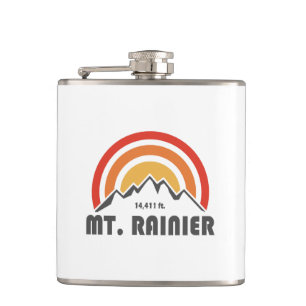 Mt. Rainier Hip Flask
