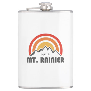 Mt. Rainier Hip Flask