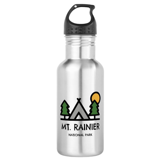 Mt. Rainier National Park 532 Ml Water Bottle (Front)