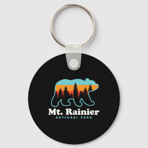 Mt Rainier National Park Hikes Washington Bear Key Ring