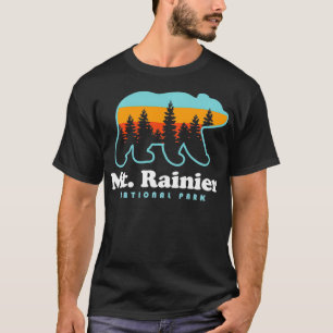 Mt Rainier National Park Hikes Washington Bear T-Shirt