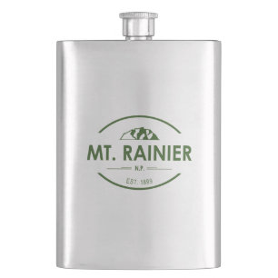 Mt. Rainier National Park Hip Flask