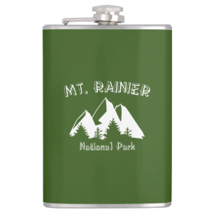 Mt. Rainier National Park Hip Flask