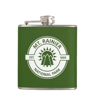 Mt. Rainier National Park Hip Flask