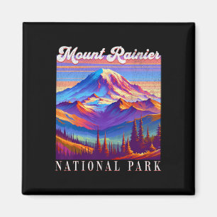 Mt. Rainier National Park Mountain Art Souvenir 1 Magnet