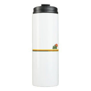 Mt. Rainier National Park Pine Trees Sun Thermal Tumbler