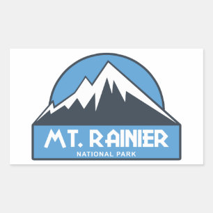 Mt. Rainier National Park Rectangular Sticker
