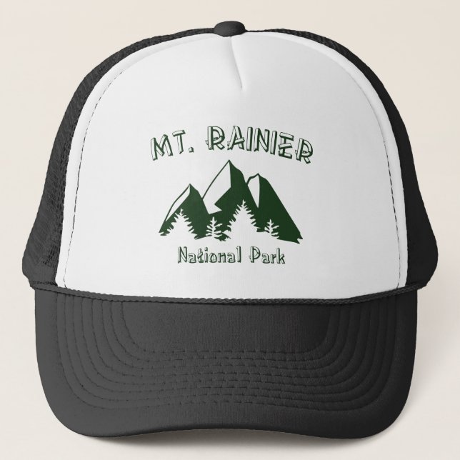 Mt. Rainier National Park Trucker Hat (Front)