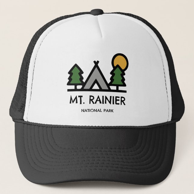 Mt. Rainier National Park Trucker Hat (Front)