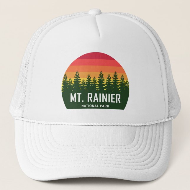 Mt. Rainier National Park Trucker Hat (Front)