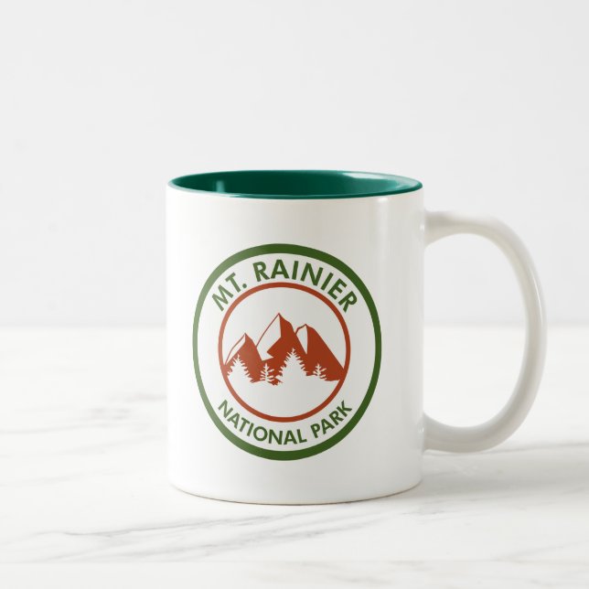 Mt. Rainier National Park Two-Tone Coffee Mug (Right)
