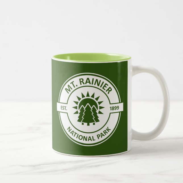 Mt. Rainier National Park Two-Tone Coffee Mug (Right)