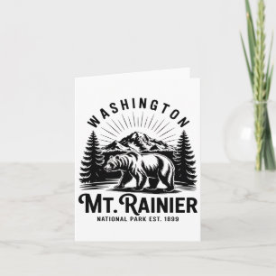 Mt. Rainier National Park Washington Pnw Vintage M Card