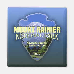 Mt Rainier NP (arrowhead) Magnet